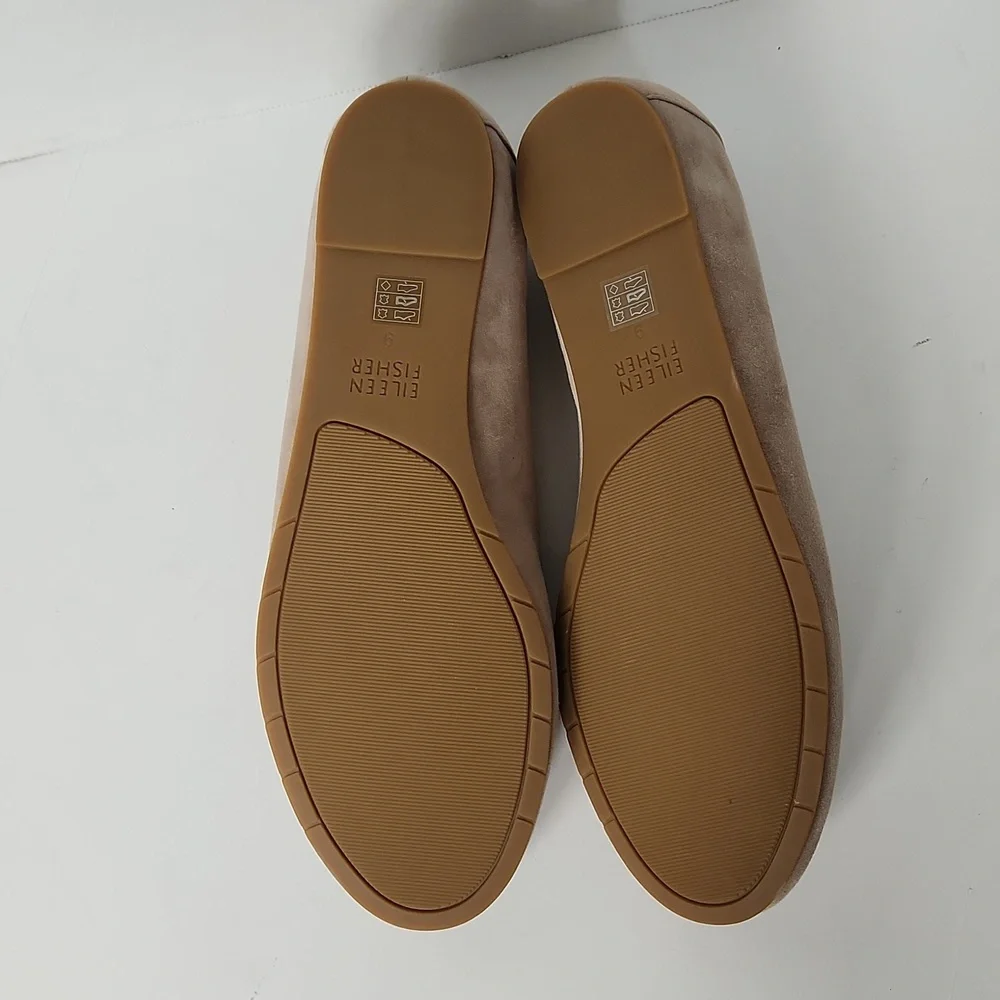 Eileen Fisher Women's Una 2 Flat Earth Nubuck Ballet Flats Size 9 NWOT - Picture 9 of 11